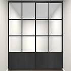 Elfa Skjutdörr Trio Glas Exklusiv Profil: Sanded Black GalleryTrio14 GALLERYTRIO14