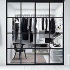 Elfa Skjutdörr Gallery Quattro Spegel, Profil: Sanded Black GalleryQuattro19