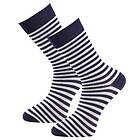 Trofé Bamboo Stripe Socks Strumpor 2P Marin Strl 35/38 Dam