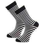 Trofé Bamboo Stripe Socks Strumpor 2P Svart Strl 39/42 Dam