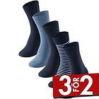 Schiesser Strumpor 5P Men Socks Marin Strl 39/42 Herr