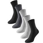 Schiesser Strumpor 5P Women Socks Grey/Svart Strl 35/38 Dam