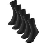 Schiesser Strumpor 5P Men Socks Helsvart Strl 39/42 Herr