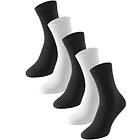 Schiesser Strumpor 5P Women Socks Sort/Vit Strl 35/38 Dam