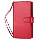 2-i-1 Plånboksfodral med 9 Kortplatser S22 Plus 5G Röd