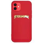 Silicone Korthållare Skal iPhone 11 Röd