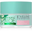 Eveline Cosmetics Organic Aloe+Collagen Active Intensive Hydrating Gel-Cream with Soothing Effects 50ml