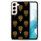 Bjornberry Samsung Galaxy S23 5G Skal - Gold Skulls