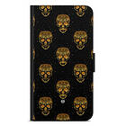 Bjornberry Motorola Moto G51 5G Fodral - Gold Skulls