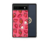 Bjornberry Google Pixel 6a Skal - Jordgubbar & Choklad