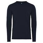 Dovre Organic Wool Long Sleeve Shirt Navy-2 Small