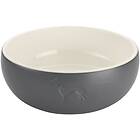 Hunter Dog & Cat Feeding Bowl Lund Ceramic Grey 350ml