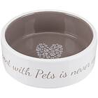 Trixie Pet's Home Ceramic Bowl 1.4l/ø20 cm Cream/Taupe