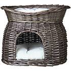 Trixie Cave with bed on top & 2 cushions Gray 54 x 43 x 37 cm