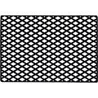 Dixie Black Grid Dörrmatta, 45x75 cm Svart Gummi