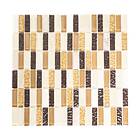 XCM Mosaik glas natursten SM83 31x32,2 cm beige brun mix