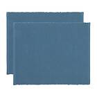 Linum Uni bordstablett 35x46 cm 2-pack Deep sea blue