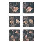 Åry Home Pine Cone coasters 6-pack Thunder