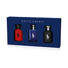 Ralph Lauren World of Polo Gift Set 2022, Red/Blue/Black EdT 3x40ml