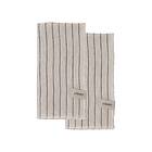 Ernst servetter 2-pack randig 40x40 cm Blå-beige