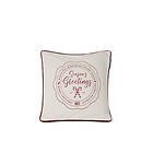 Lexington Seasons Greetings Cotton kuddfodral 50x50 cm Off white-red