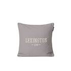 Lexington Logo Organic Cotton Twill kuddfodral 50x50 cm Vit-blå