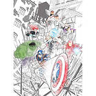 Komar Fototapet Avengers Attack vit IADX4-061