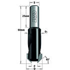 CMT 45° COUNTERSINK WITH PARALLEL SHANK HW Z2 S=10X25 D=6/16 LH