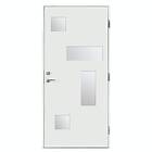 Br. Johansson Ytterdörr SY148 Sotat Glas YDS78/105 M10x20 V LH3 NCS S-0500-N 96123_Kvit