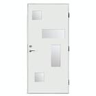 Br. Johansson Ytterdörr SY148 Sotat Glas YDS78/105 M10x21 H LH3 NCS S-0500-N 96126_Kvit