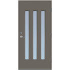 Scandidoor Ytterdörr Torp Trio 10x20 Hö Grå Frost 77186