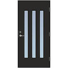Scandidoor Ytterdörr Torp Trio 10x20 Vä Svart Klar 77979