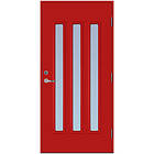 Scandidoor Ytterdörr Torp Trio 10x20 Hö Eldröd Frost 77238