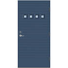Scandidoor Ytterdörr NOT 10x21 Vä Blå Klar 80159