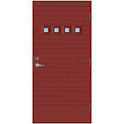 Scandidoor Ytterdörr NOT 10x21 Vä Röd Klar 80135