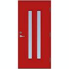 Scandidoor Ytterdörr Torp Duo 10x20 Hö Eldröd Frost 77890