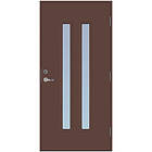 Scandidoor Ytterdörr Torp Duo 10x20 Vä Brun Frost 77931
