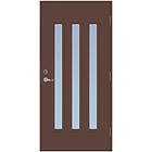 Scandidoor Ytterdörr Torp Trio 10x20 Hö Brun Klar 77154