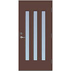 Scandidoor Ytterdörr Torp Trio 10x20 Vä Brun Klar 77155