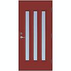 Scandidoor Ytterdörr Torp Trio 9x21 Vä Röd Frost 77169