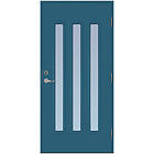 Scandidoor Ytterdörr Torp Trio 10x20 Vä Ljusblå Frost 77263