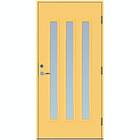 Scandidoor Ytterdörr Torp Trio 10x20 Hö Ljusgul Frost 77270
