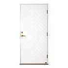Leksandsdörren Ytterdörr Djura BxH: 90x210 cm, Vit, Höger 0921HV2