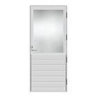 Kaski Ytterdörr Träpaneldörr Rovaniemi Vit Lasyr 100x210 H 19369-10x21H