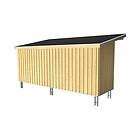 Plus Boder Nordic Multi väggmodell 9,5m² halvstängd inkl. takpapp, aluminiumlist