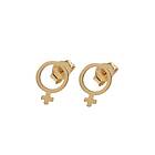 CU Jewellery Letters Venus Small Ear Guld