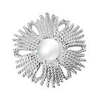 CU Jewellery Gatsby Big Pearl Ring Silver