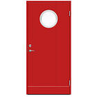 Swedoor Jeld-Wen Ytterdörr Coral Klarglas 9x21 H Röd 960996Num2570Y90R
