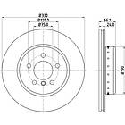 Hella Bromsskiva PAGID 8DD 355 120-661