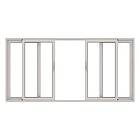 NorDan parskjutdörr HelAlu Aluminium 4-Delad 49X20 ASD-2